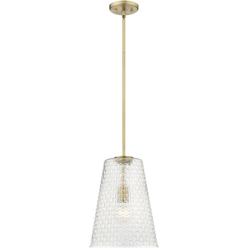 Saben 1 Light 11 inch Vintage Brass Indoor Pendant Ceiling Light